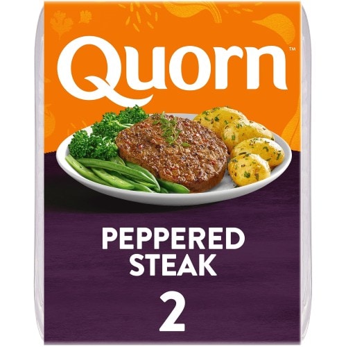 Quorn Vegetarian 2 Peppered Steaks (2 x 196g)