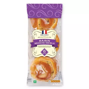Raisin Brioche Swirls