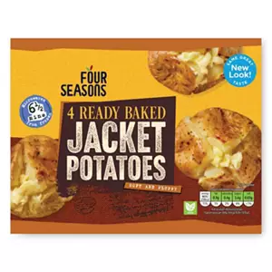 Ready Baked Jacket Potatoes 4 Pack