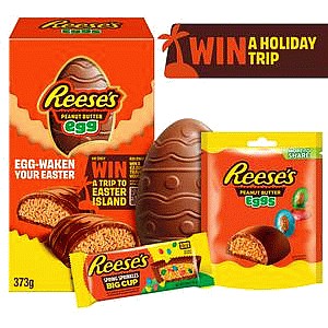 Reese's Extra Large Peanut Butter Cup Half Filled Milk Chocolate Easter Egg (373g)
