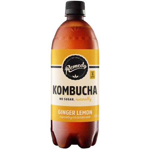 Remedy Kombucha Ginger Lemon (700ml)