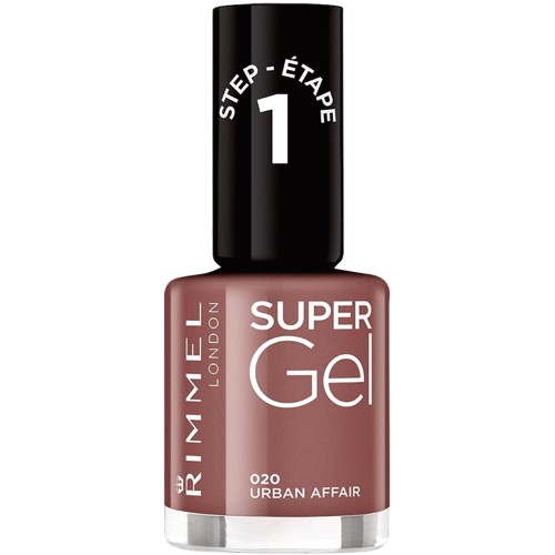 Rimmel London Step-1 Super Gel Nail Polish Urban Affair 020 (12ml)