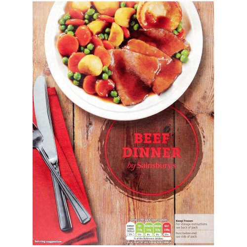 Roast Beef Dinner Ready Meal for One (400g)