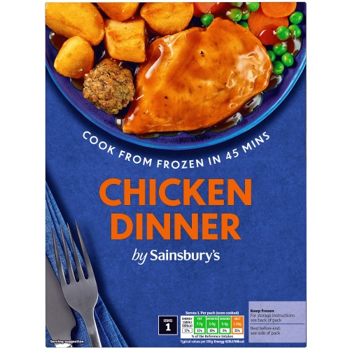 Roast Chicken Dinner Ready Meal for One (400g)