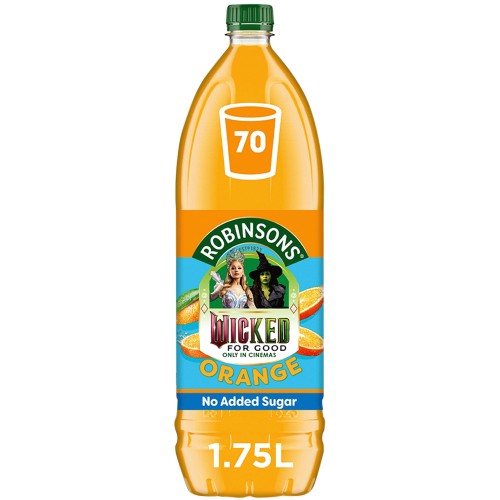 Robinsons Double Strength Orange No Added Sugar Squash 1.75 L (1.75 Litre)