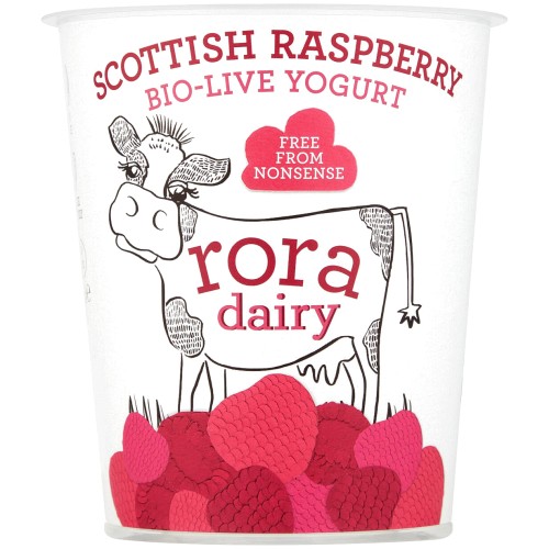 Rora Dairy Scottish Raspberry Bio-Live Yogurt