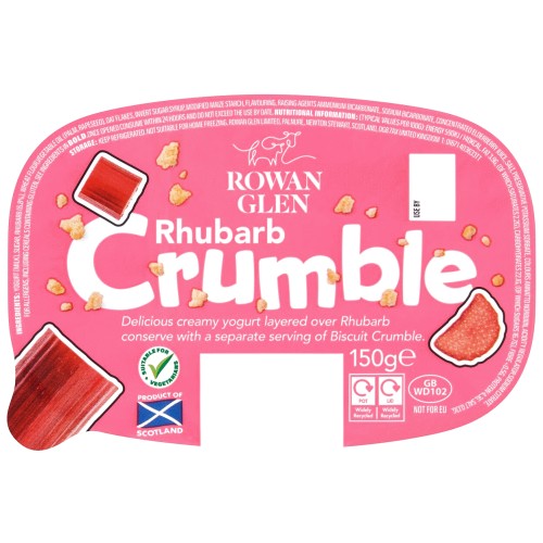 Rowan Glen Rhubarb Crumble Yogurt