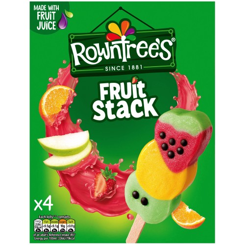 Rowntree's Fruit Stack Ice Lollies (4 x 70ml)