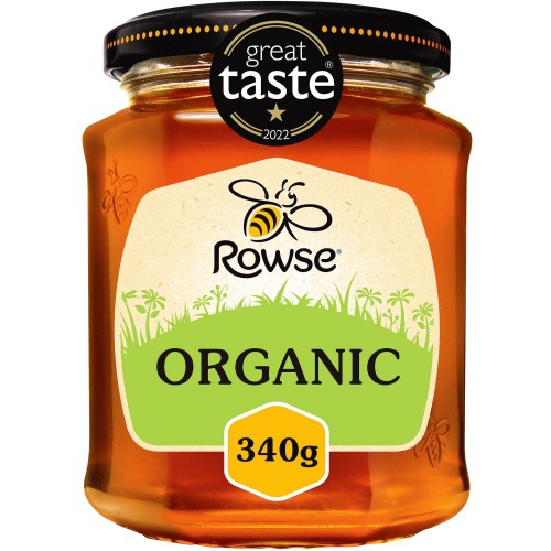 Rowse Organic Clear Honey Jar (340g)