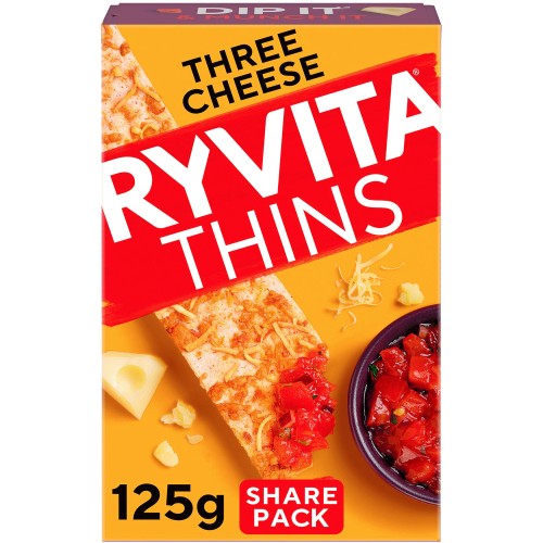 Ryvita Three Cheese Thins (125g)