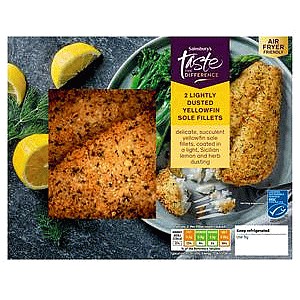 Sainsbury's 2 Lightly Dusted Yellowfin Sole Fillets Taste the Difference (265g)