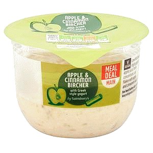 Sainsbury's Apple & Cinnamon Bircher with Greek Style Yogurt (190g)