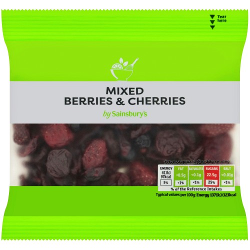 Sainsbury's Berries & Cherries (100g)