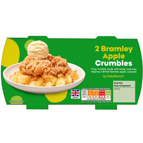 Sainsbury's Bramley Apple Crumble (2 x 120g)