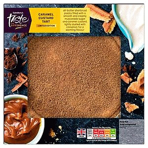 Sainsbury's Caramel Custard Tart Limited Edition Taste the Difference (442g)
