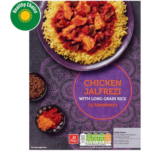 Sainsbury's Chicken Jalfrezi & Pilau Rice Ready Meal For 1 (400g)