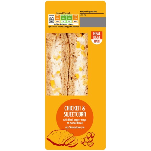 Sainsbury's Chicken & Sweetcorn Sandwich