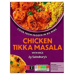 Sainsbury's Chicken Tikka Masala & Pilau Rice Ready Meal For 1 (400g)