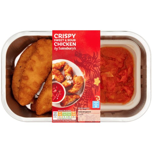 Sainsbury's Chinese Crispy Sweet & Sour Chicken Ready Meal Main For 2 (350g)