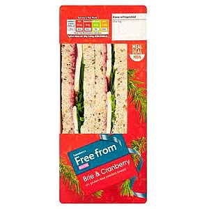 Sainsbury's Free From Brie & Cranberry Sandwich