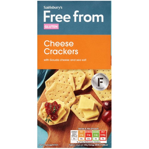 Sainsbury's Free From Cheese Crackers (100g)