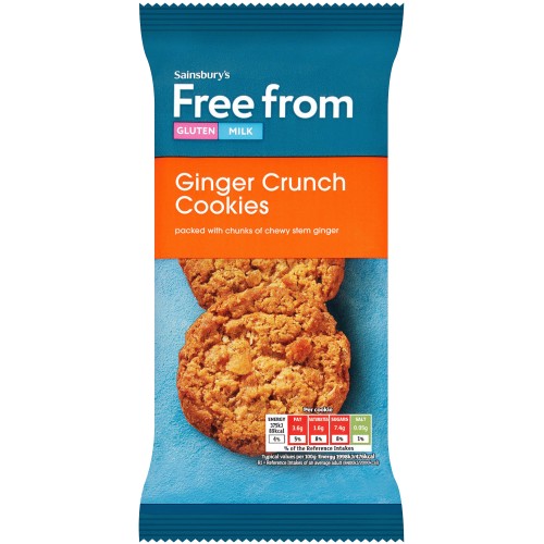 Sainsbury's Free From Ginger Crunch Cookies (150g)