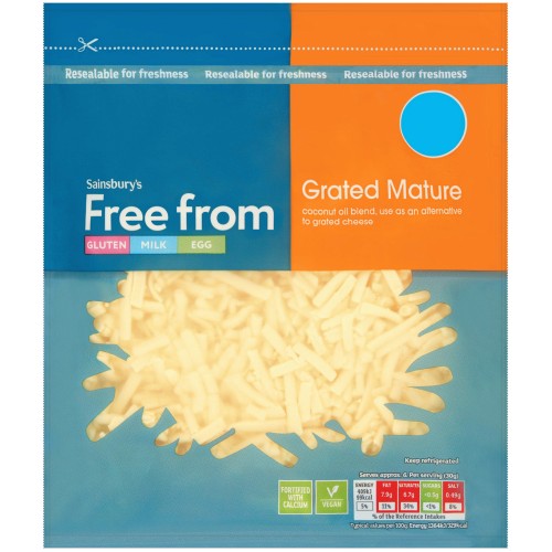 Sainsbury's Free From Grated Mature (200g)