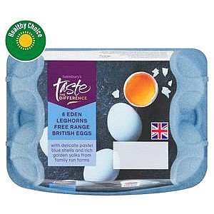 Sainsbury's Free Range British Eggs Taste the Difference (6 x 300g)