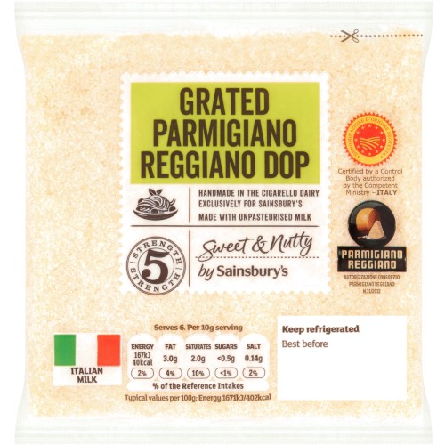 Sainsbury's Fresh Grated Parmigiano Cheese (60g)