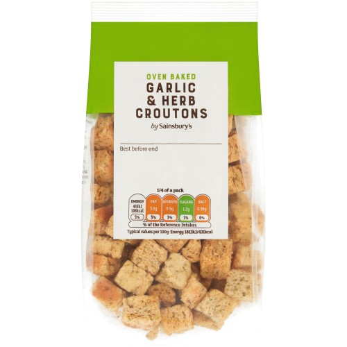Sainsbury's Garlic & Herb Croutons (100g)