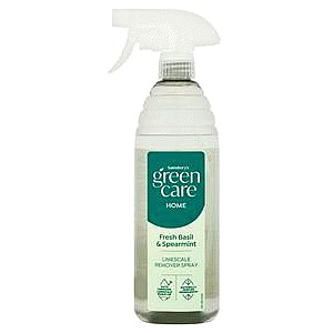 Sainsbury's Green Care Home Fresh Basil & Spearmint Limescale Remover Spray (750ml)