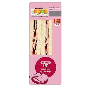 Sainsbury's Ham Sandwich No Mayo