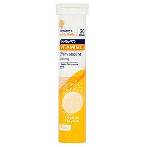 Sainsbury's Health Matters Immunity Vitamin C Effervescent Orange Flavour Tablets 1000mgx20