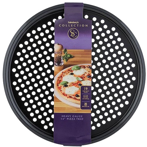 Sainsbury's Home 14 Inch Pizza Tray Black