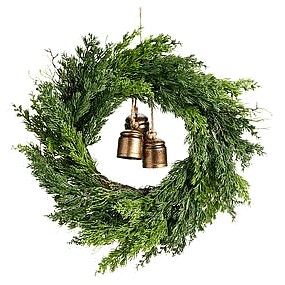 Sainsbury's Home 22in Ceder & Bells Wreath