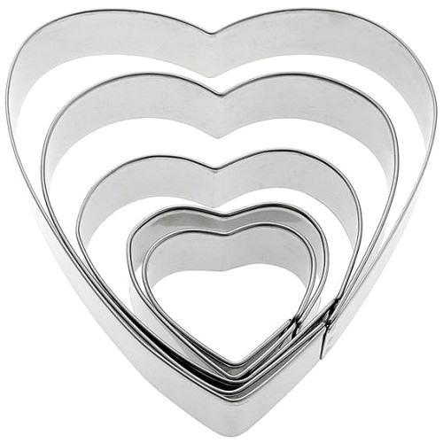 Sainsbury's Home 5 Piece Heart Cookie Cutter