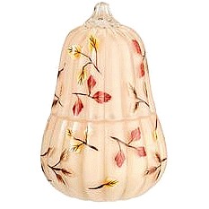 Sainsbury's Home Autumn Spice Gourd Painted Candle