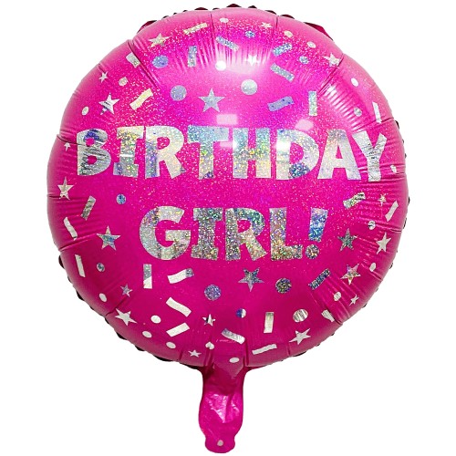 Sainsbury's Home Birthday Girl Foil 18" Balloon