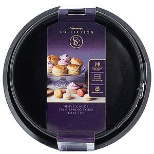 Sainsbury's Home Black Spring Form Cake Tin