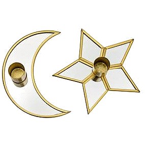 Sainsbury's Home Moon & Star Pillar Candle Holder