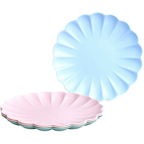 Sainsbury's Home Scallop Reusable Plastic Plates (4)
