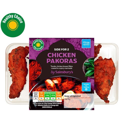 Sainsbury's Indian Chicken Pakoras Ready Meal Side For 2x2 (100g)