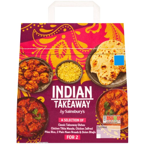 Sainsbury's Indian Chicken Tikka & Jalfrezi Curry Takeaway Ready Meal For 2 (1446g)