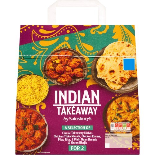 Sainsbury's Indian Chicken Tikka Masala & Korma Takeaway Ready Meal For 2 (1446g)