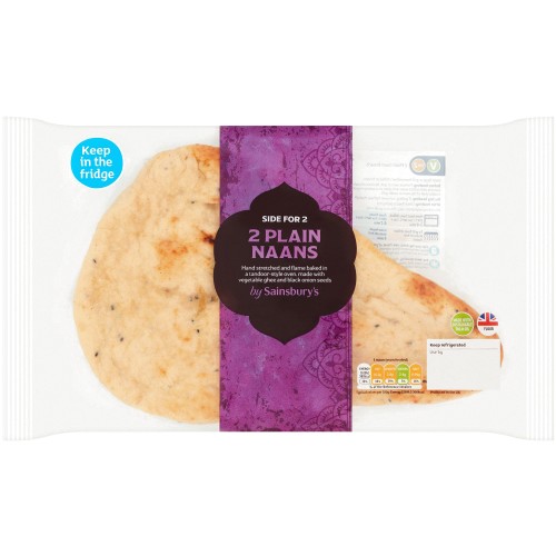Sainsbury's Indian Plain Naan (2 x 260g)