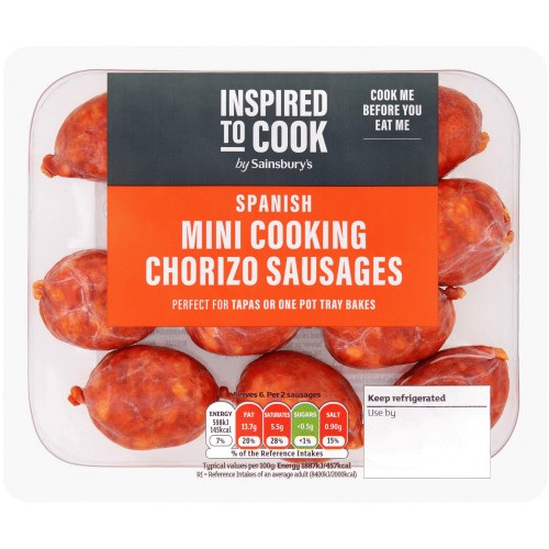 Sainsbury's Inspire to Cook Cooking Spanish Chorizo (190g)