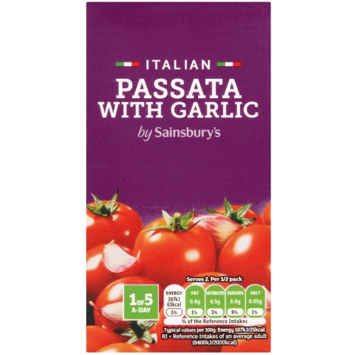 Sainsbury's Italian Passata with Garlic (500g)