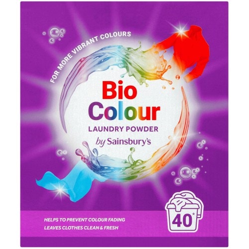 Sainsbury's Laundry Powder Bio Colour 40 Washes (2kg)