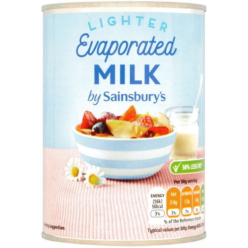 Sainsbury's Light Evaporated Milk (410g)