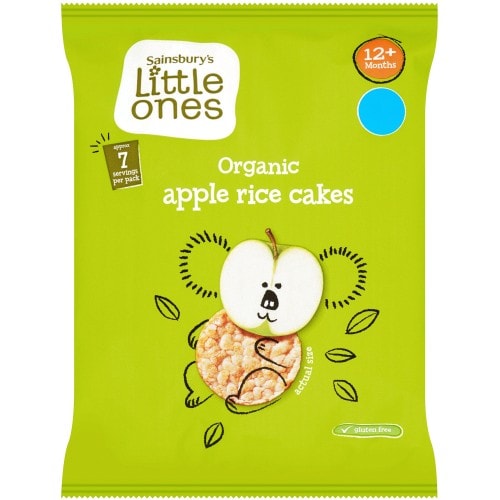 Sainsbury's Little Ones Organic Apple Rice Cakes 12+ Months (40g)